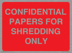 CONFIDENTIAL PAPERS FOR SHREDDING ONLY